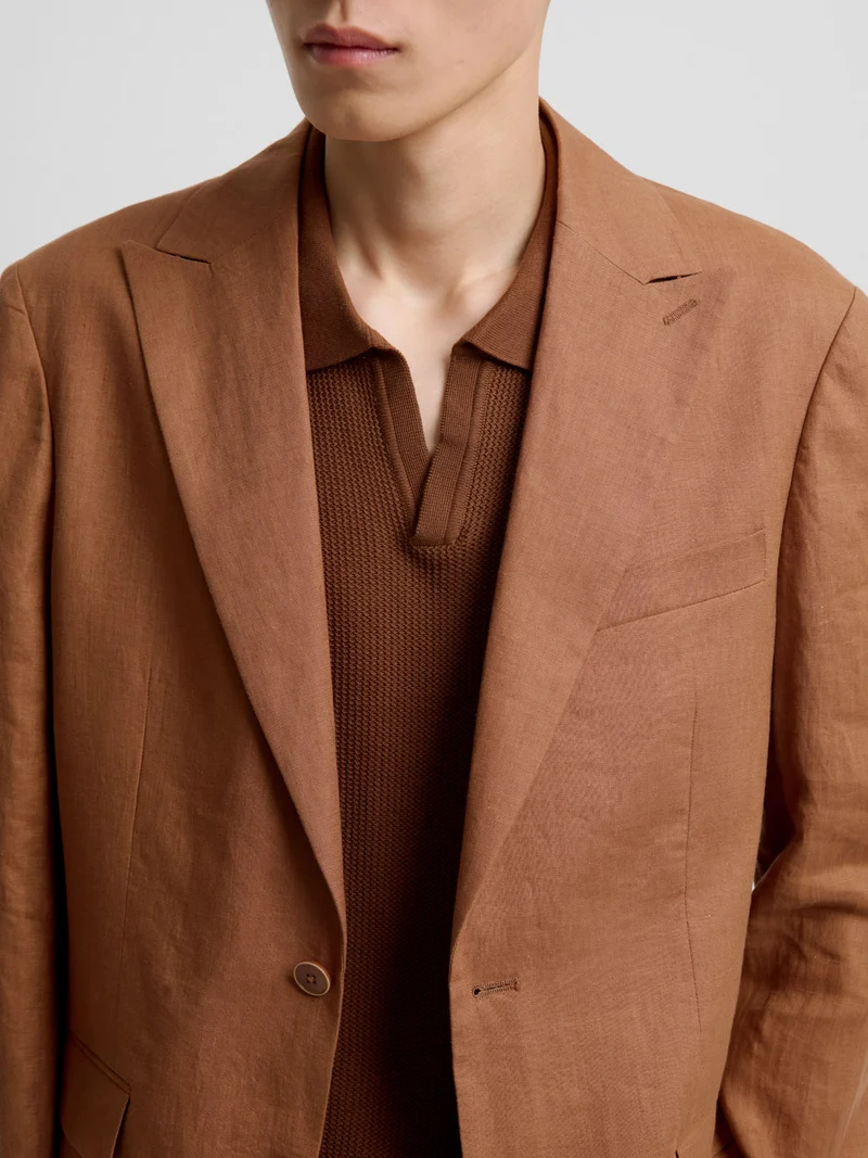 Veste de costume slim en lin