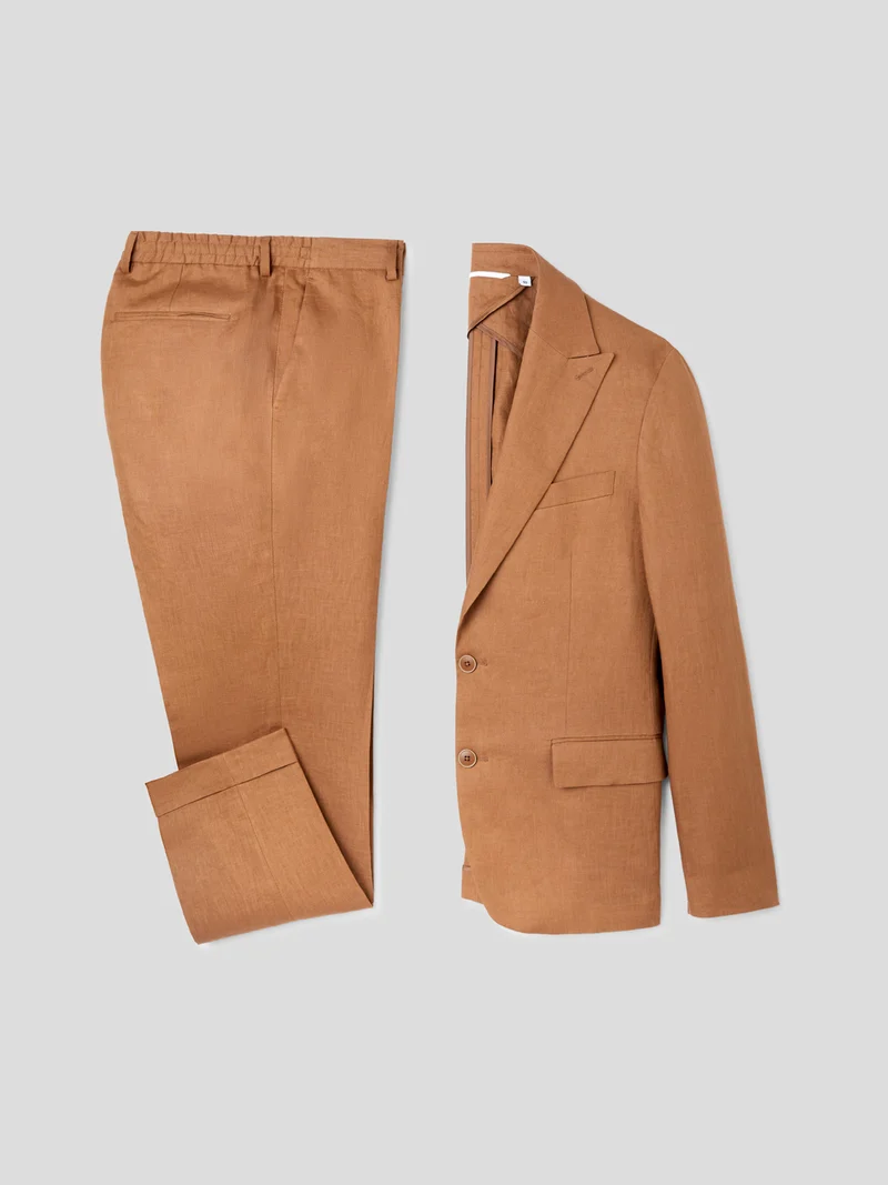 Veste de costume slim en lin