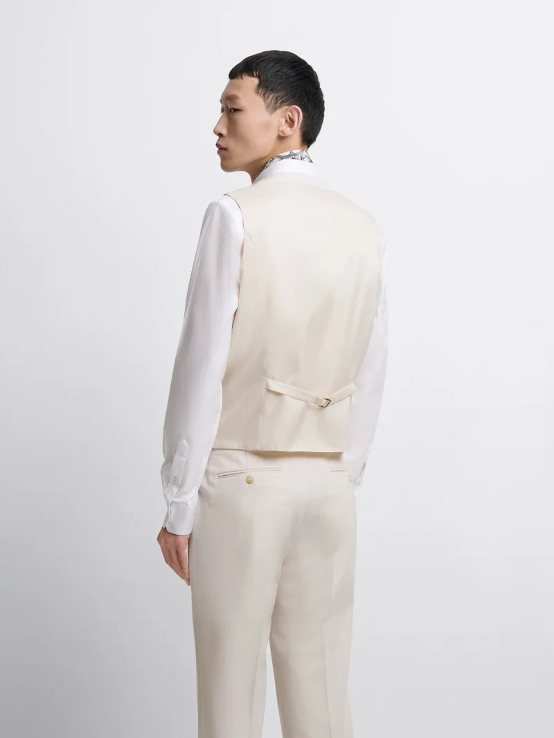 Gilet de costume en laine mélangé