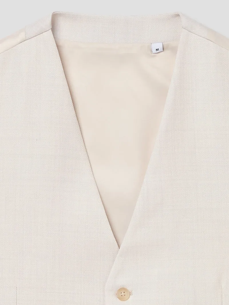 Gilet de costume en laine mélangé