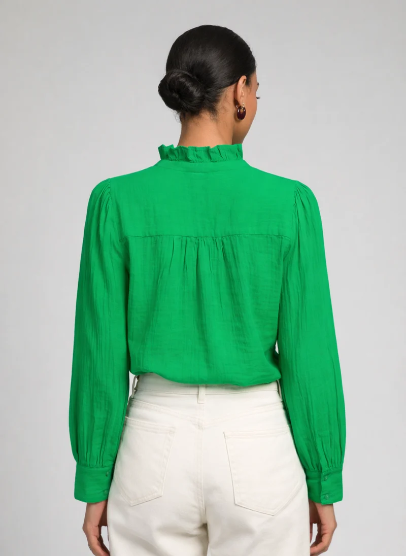CHEMISE STEFILOU vert