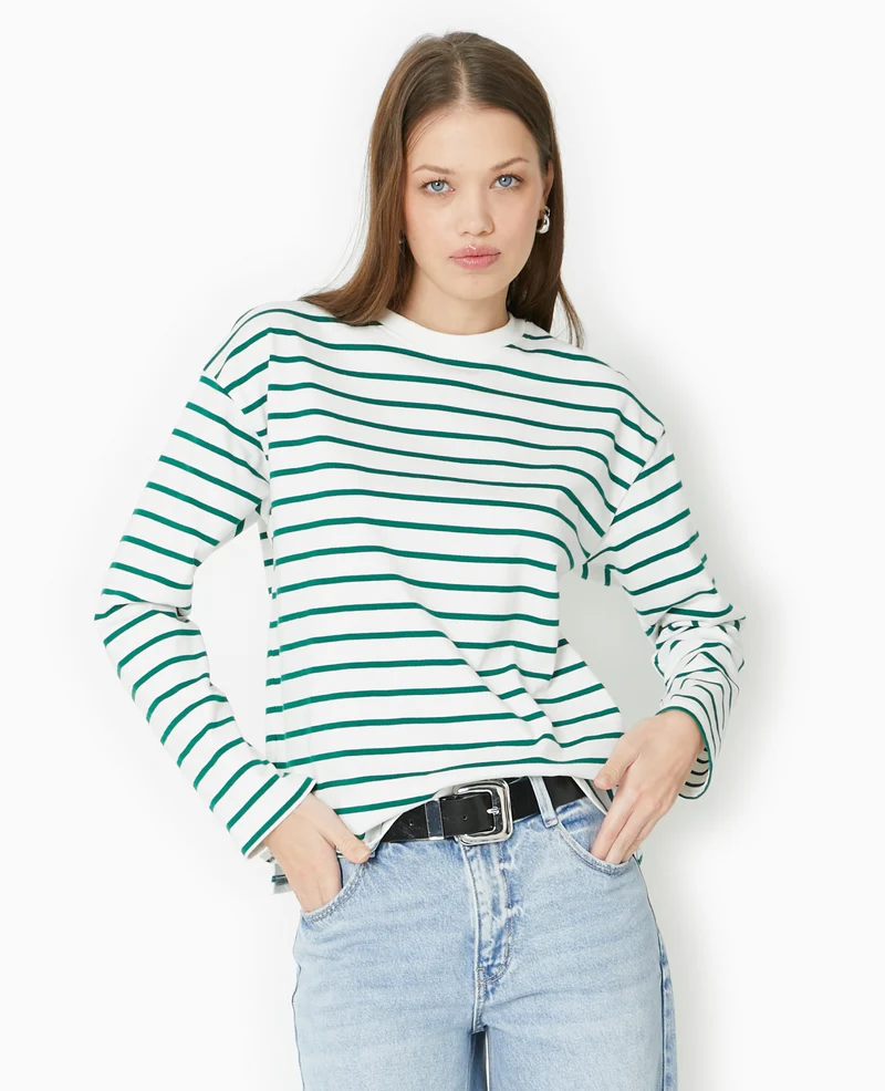 Marinière oversize manches longues