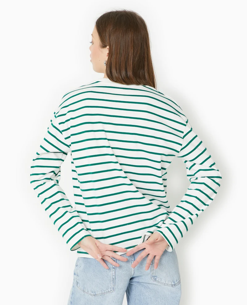 Marinière oversize manches longues