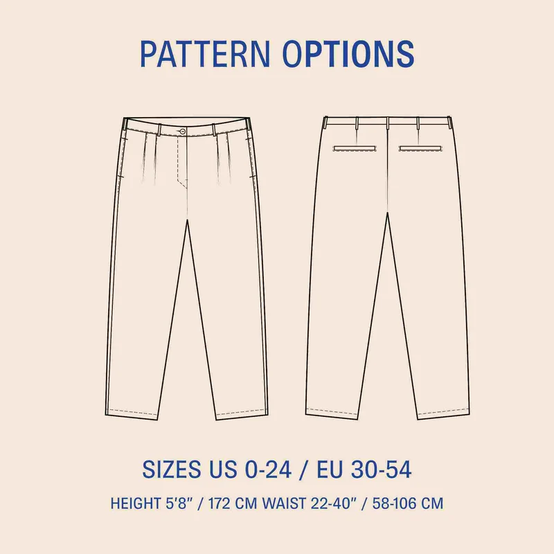 Patron de couture PDF | Pantalon Cocoon | Wardrobe by Me
