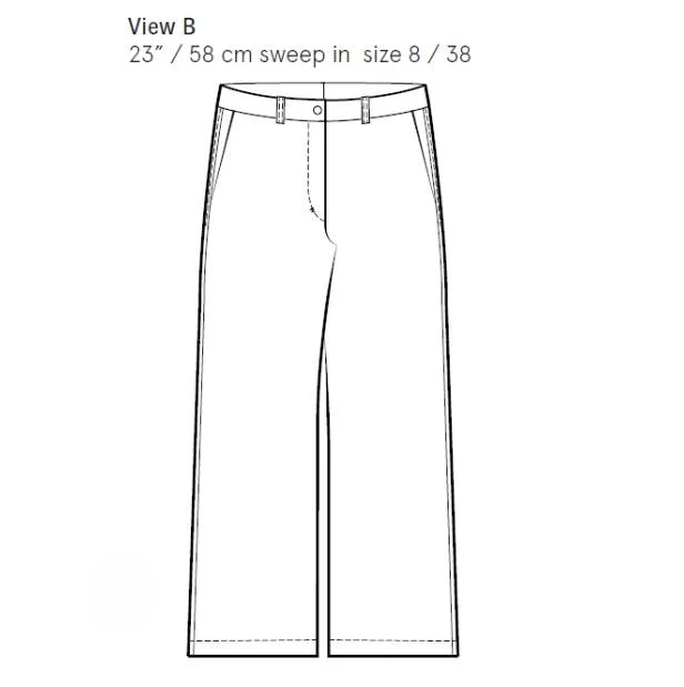 Patron de couture PDF | Pantalon Hepburn | Wardobe by Me