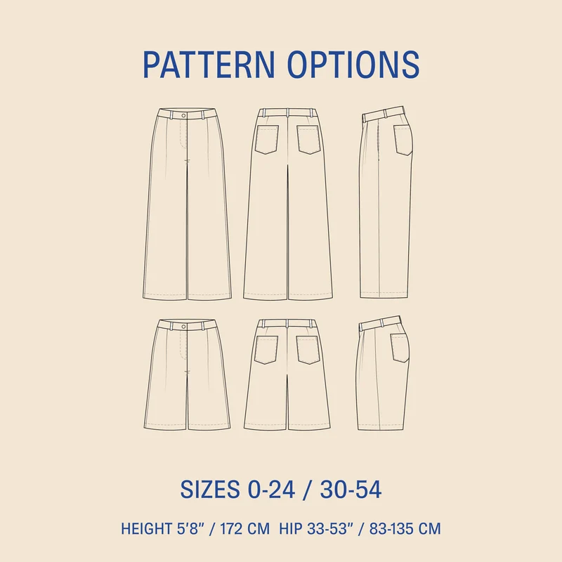 Patron de couture PDF | Bermudas et shorts | Wardrobe by Me