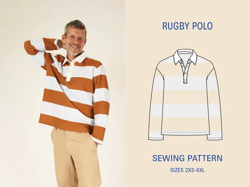 Patron de couture PDF | Polo rugby | Wardobe by Me