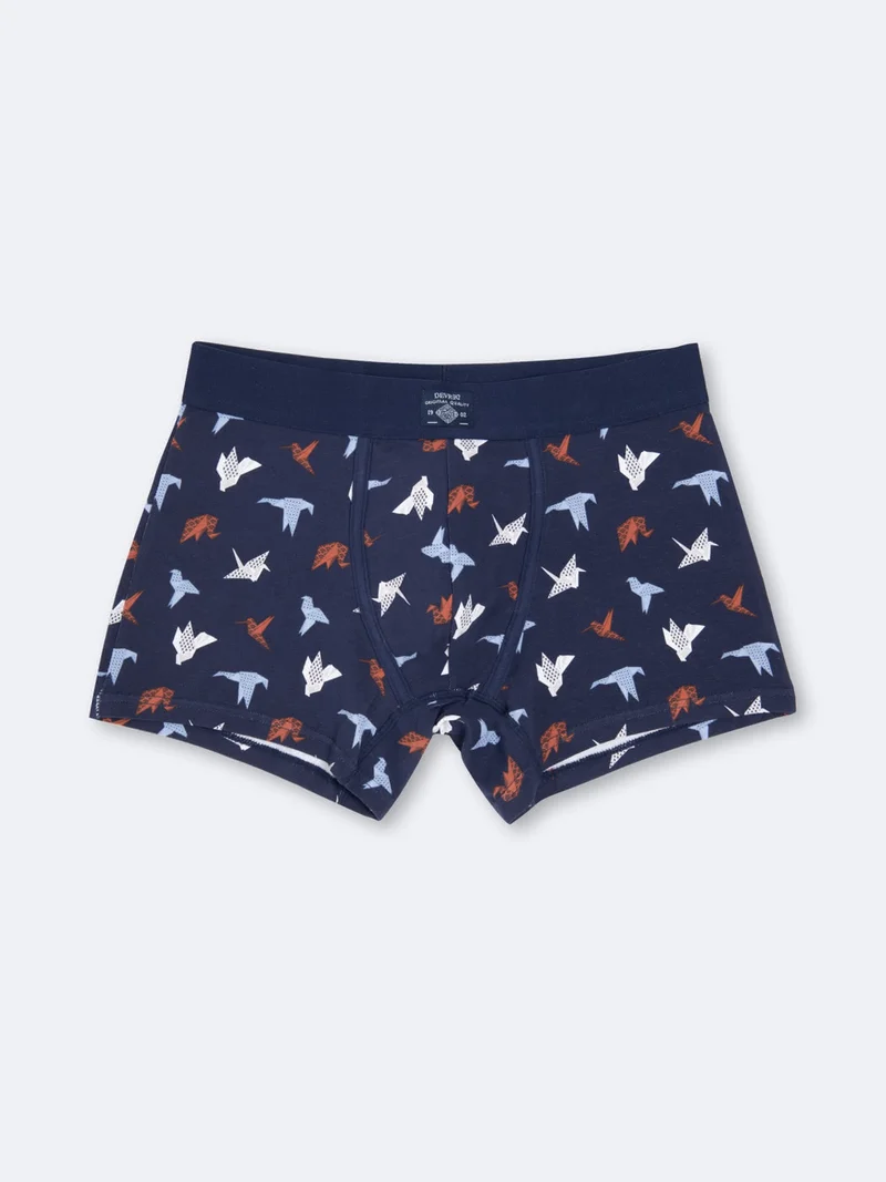 Boxer fantaisie en coton élasthanne