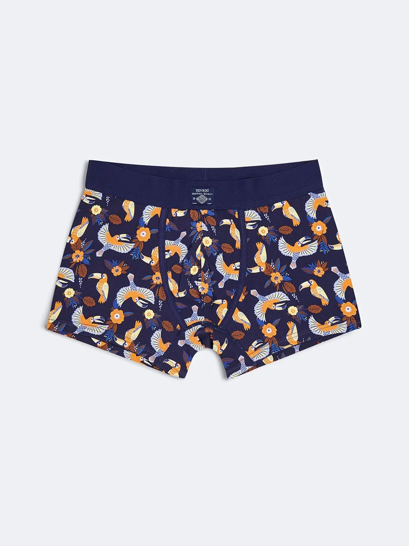 Boxer stretch en coton bio fantaisie