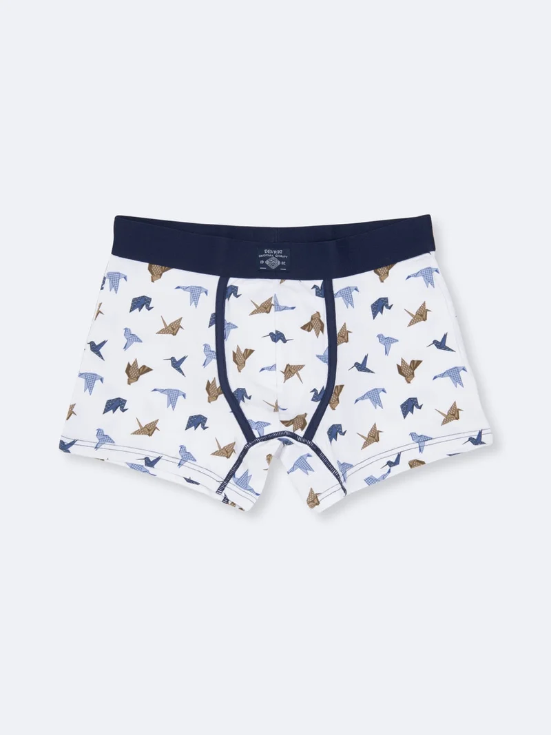 Boxer fantaisie en coton élasthanne