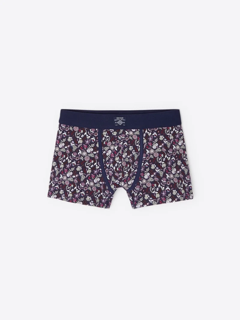 Boxer fantaisie en coton élasthanne