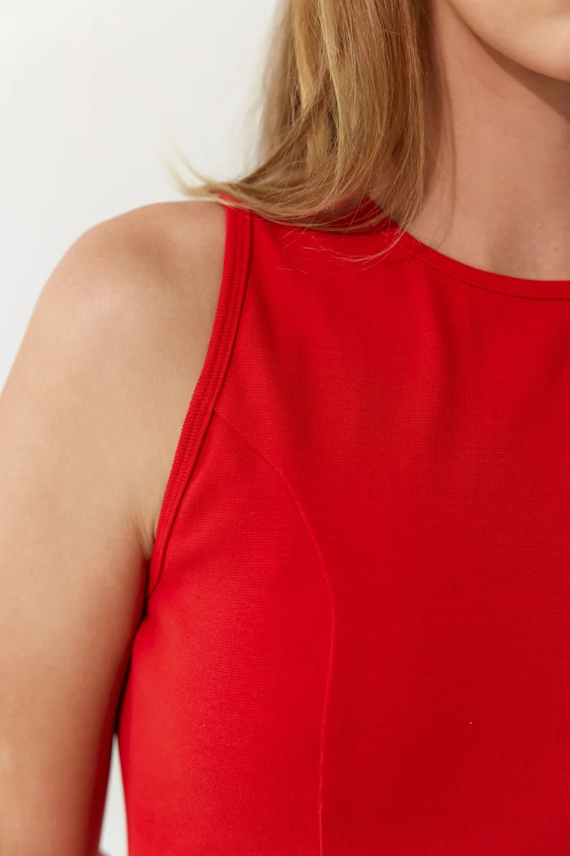 Val|100% Viscose And Bubble Hem Mini Dress