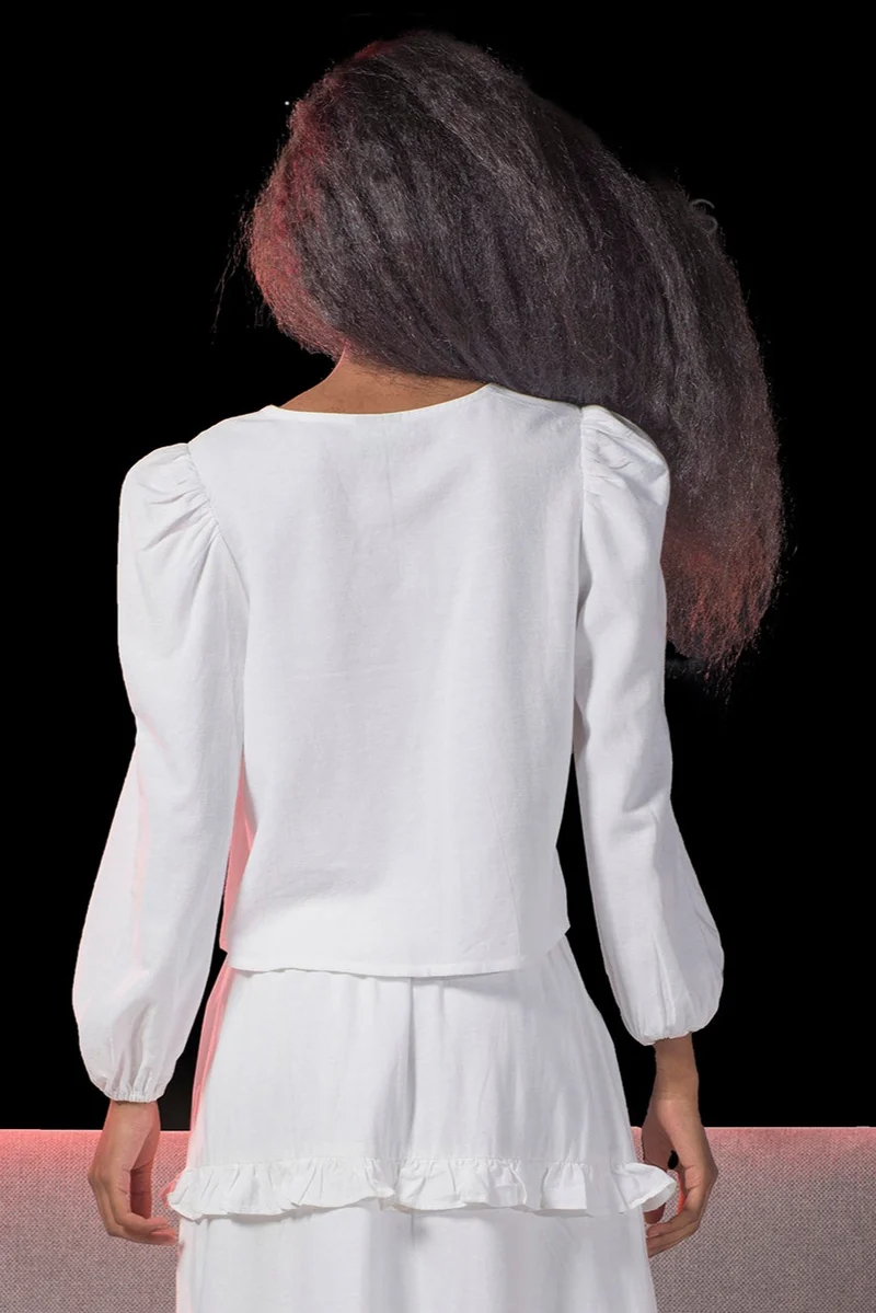 Oles|100% Viscose Top Tie-Up Style With Embroidery