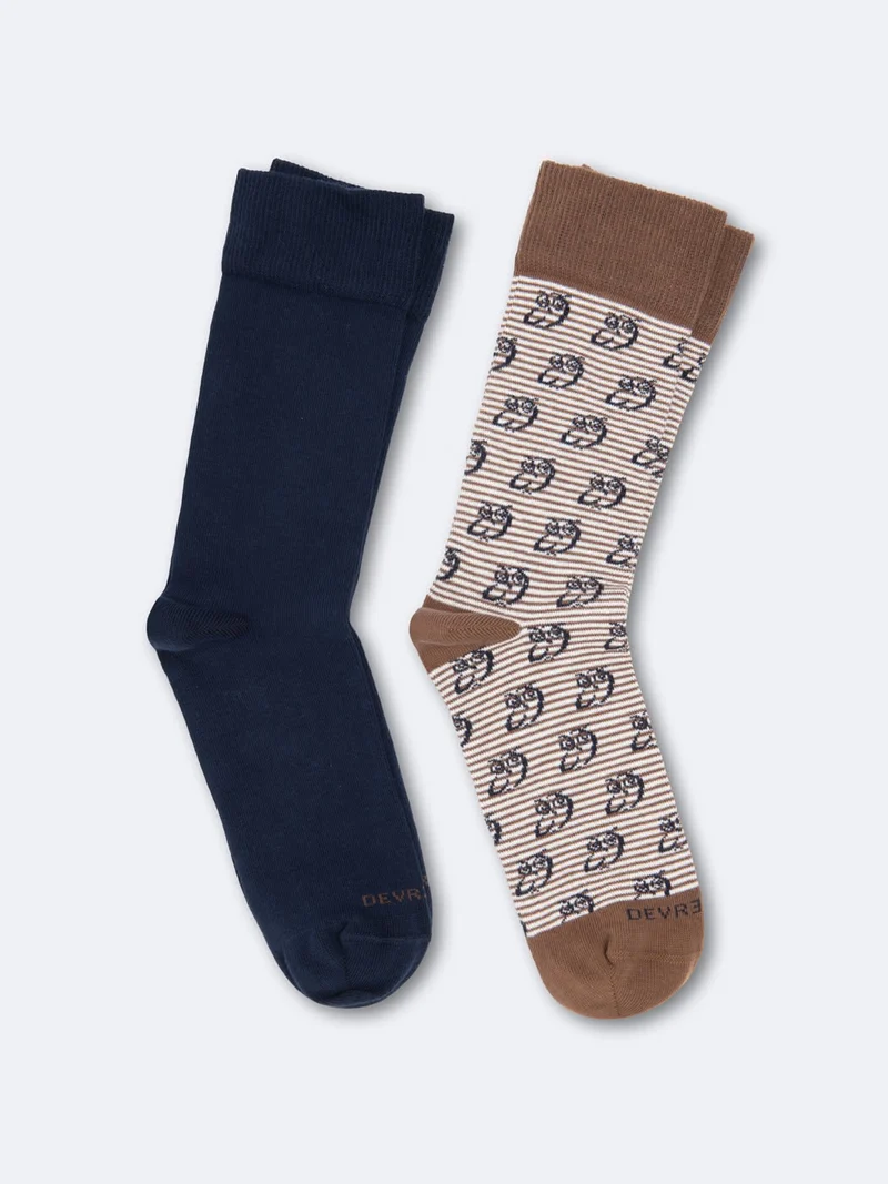 Chaussettes à motifs en coton biologique