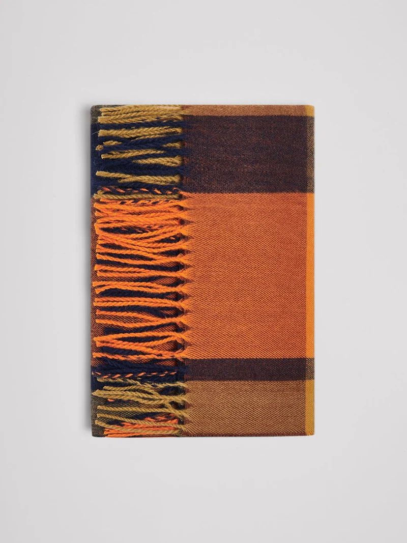 Echarpe en polyester/viscose à carreaux