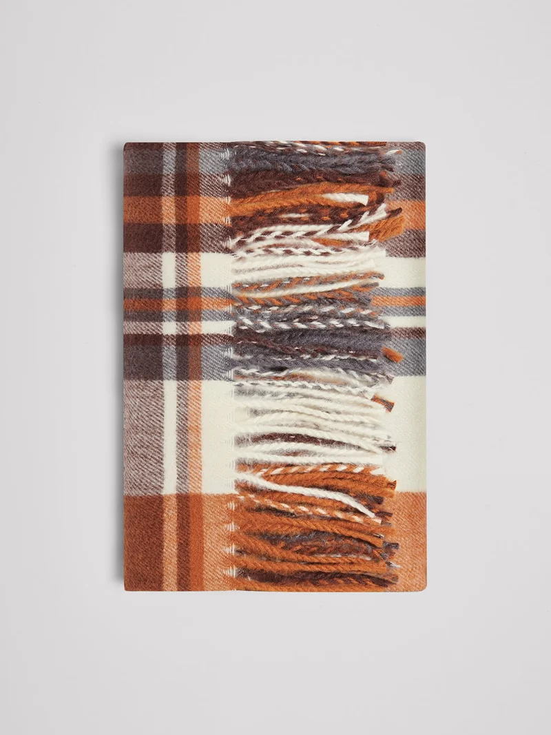 Echarpe en polyester/viscose à carreaux
