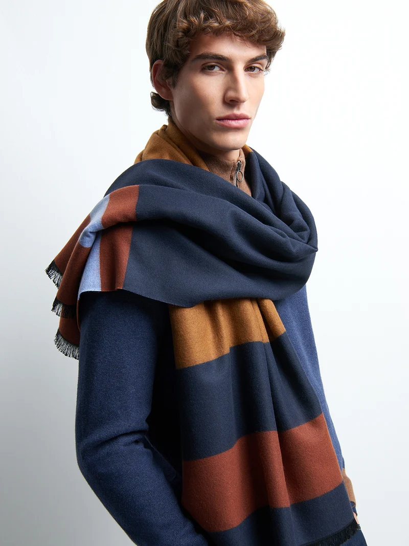 Echarpe en polyester/viscose fantaisie