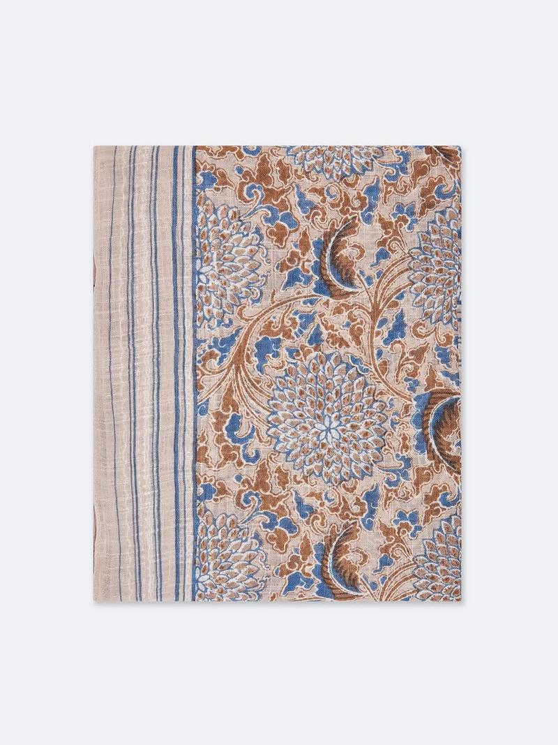 Echarpe imprimée fantaisie en coton