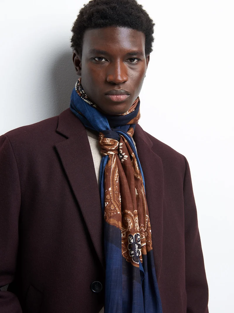 Echarpe en viscose/coton fantaisie
