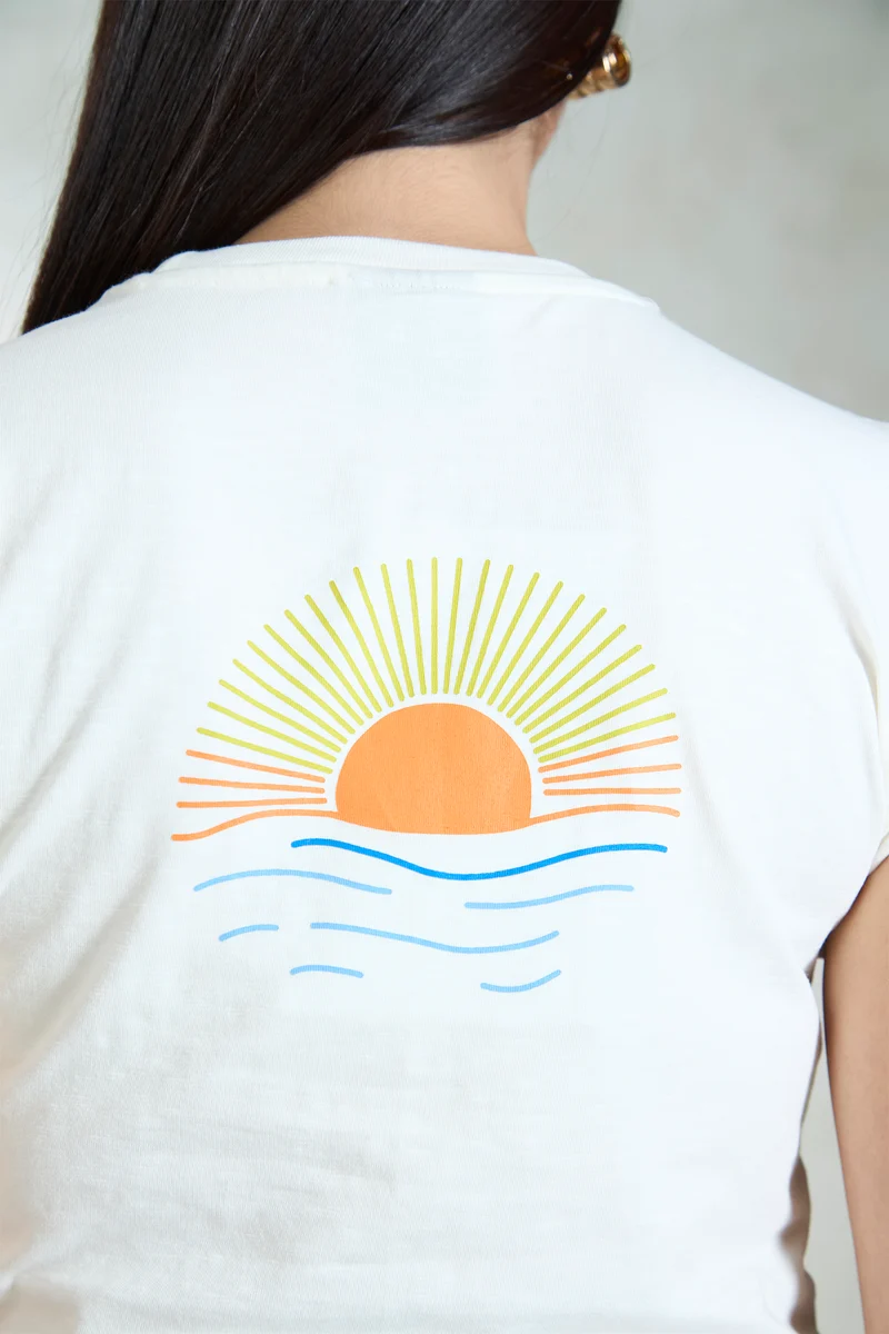 Yana|100% Cotton Jersey Cap Sleeve Tee