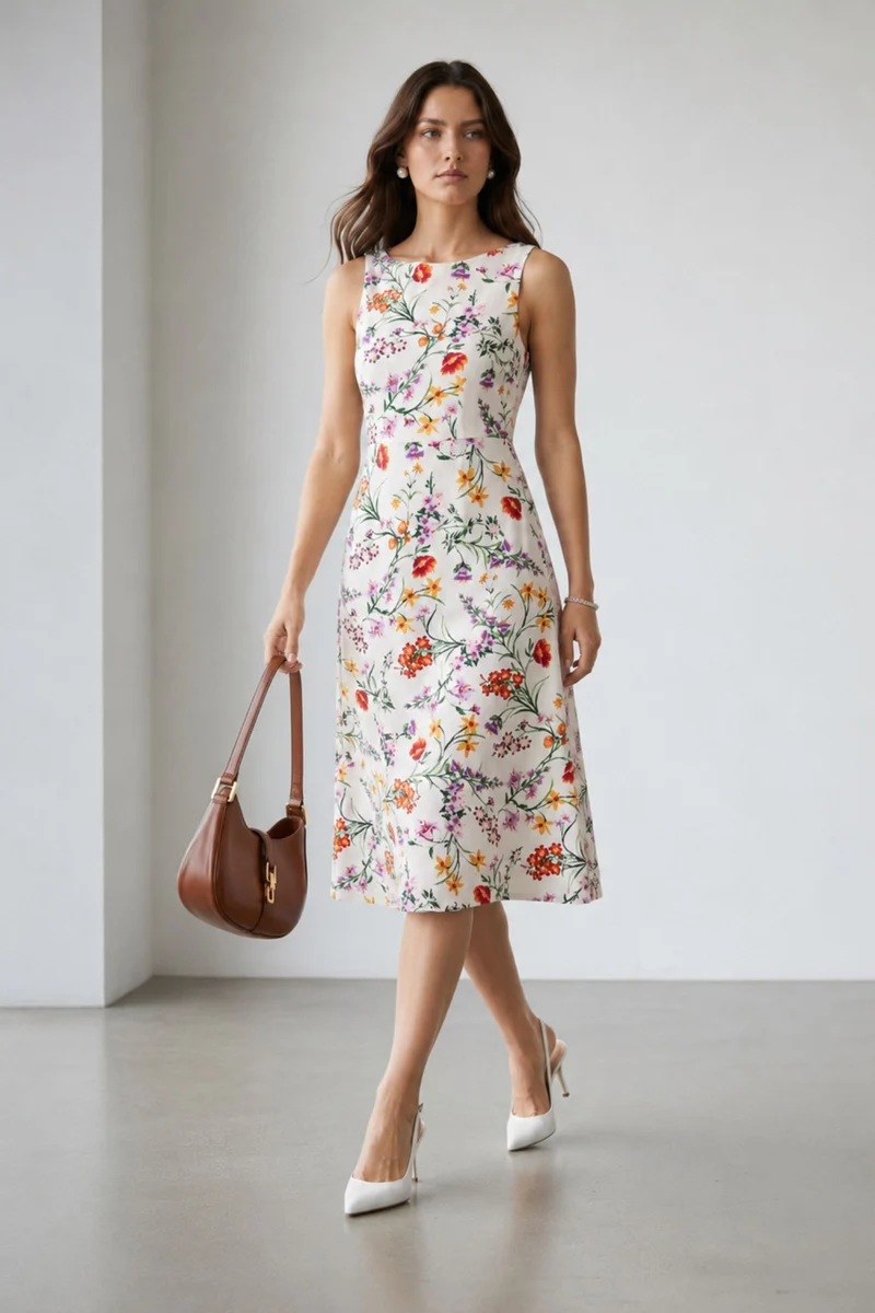 Clover|Linen A-Line Dress