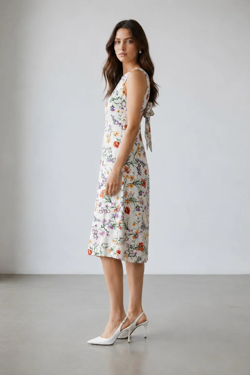 Clover|Linen A-Line Dress
