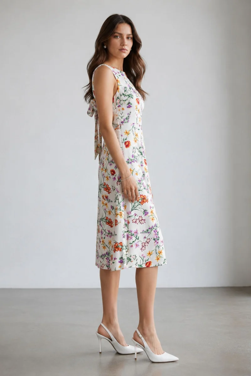 Clover|Linen A-Line Dress