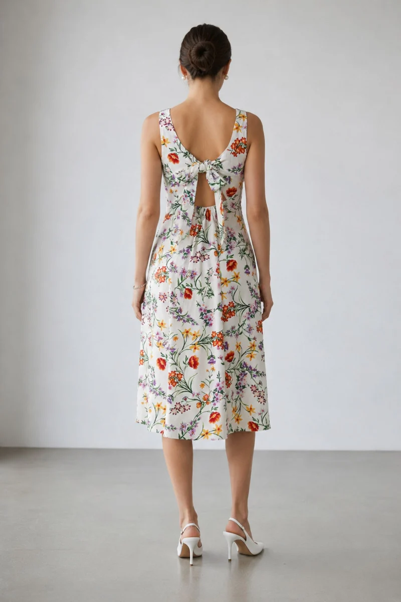 Clover|Linen A-Line Dress