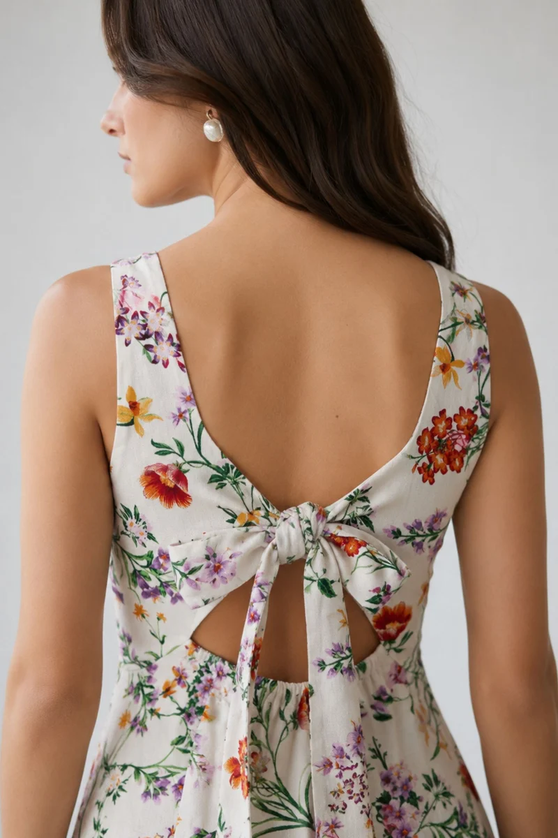 Clover|Linen A-Line Dress
