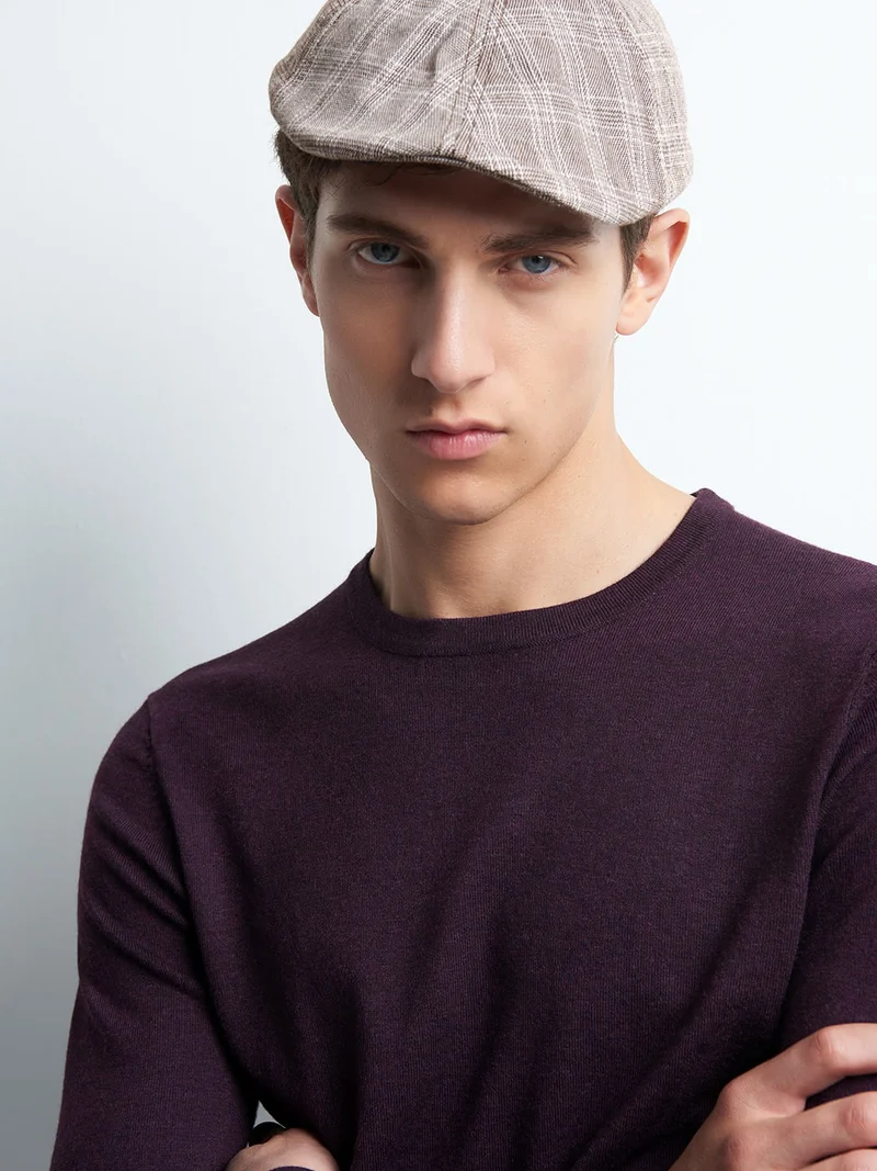 Casquette gavroche à carreaux