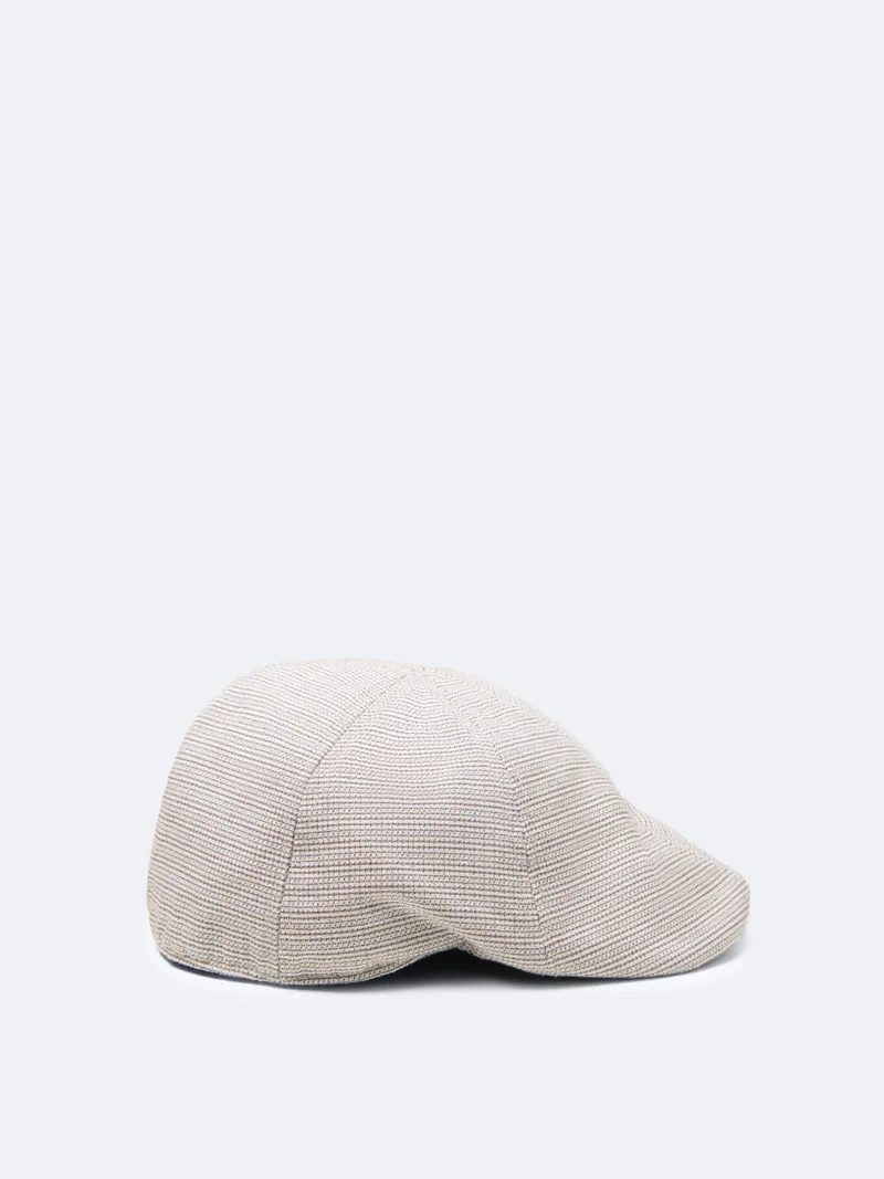 Casquette plate micro-motif