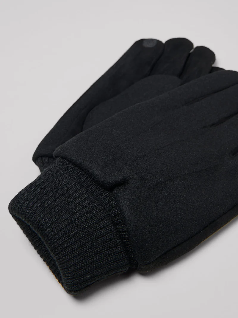 Gants en laine mélangée