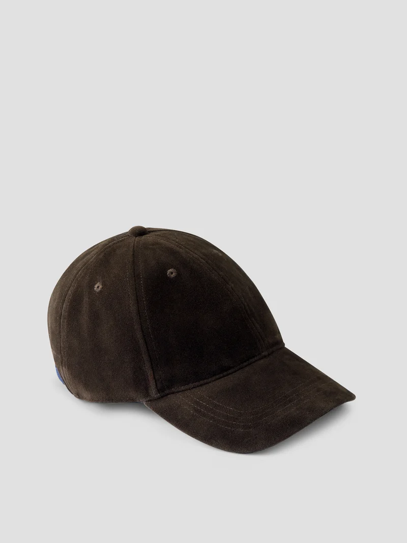 Casquette baseball en suédine