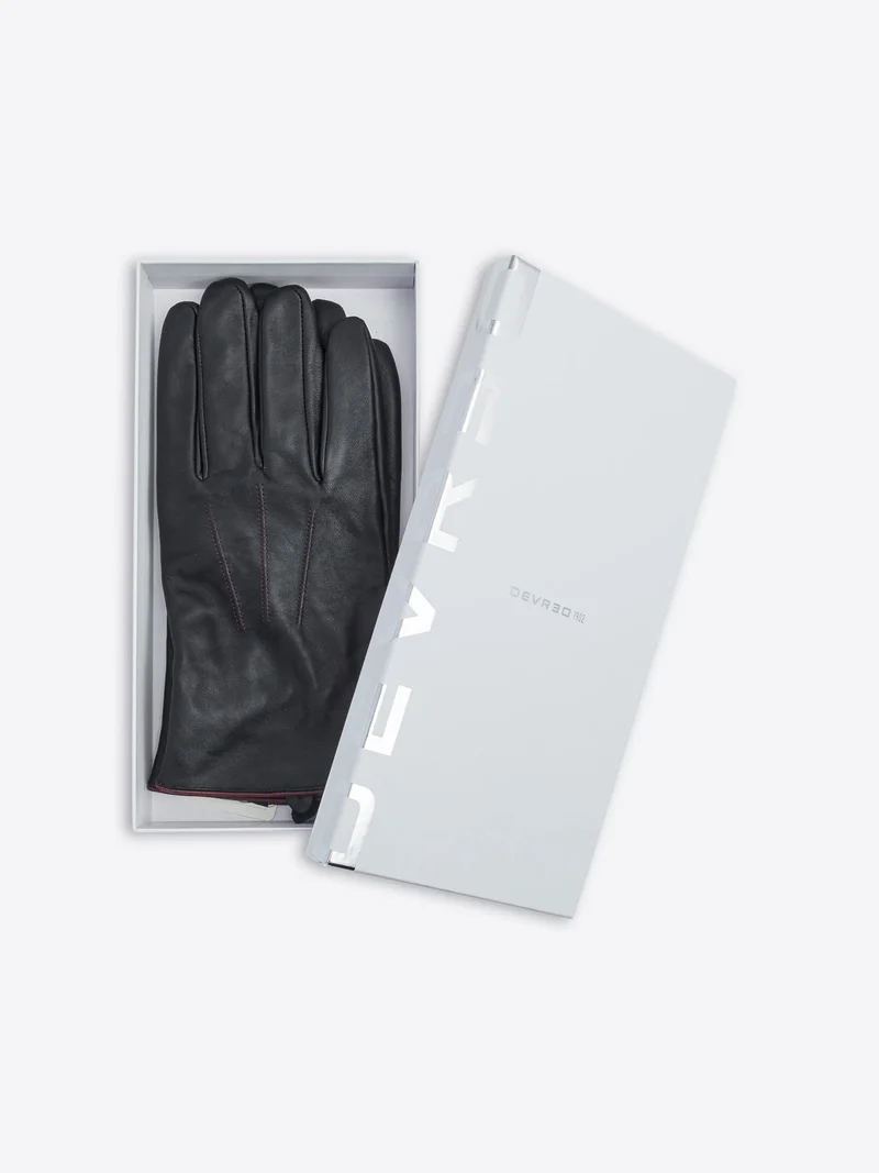 Coffret gants en cuir