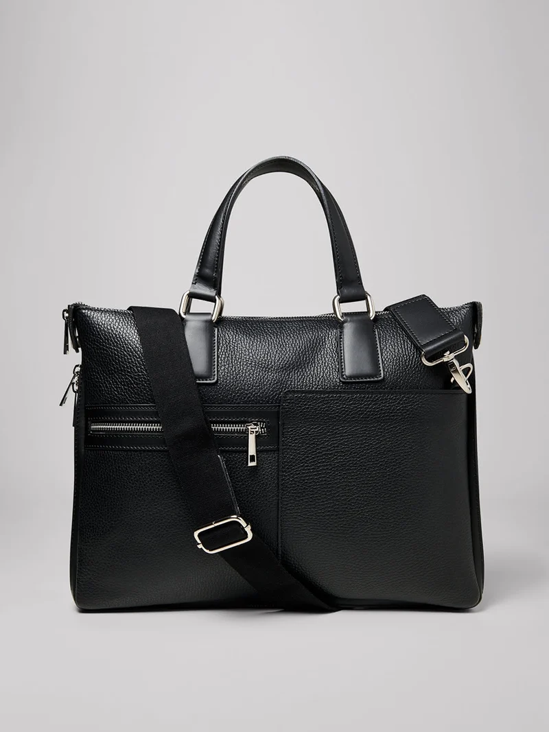 Sac ordinateur en cuir