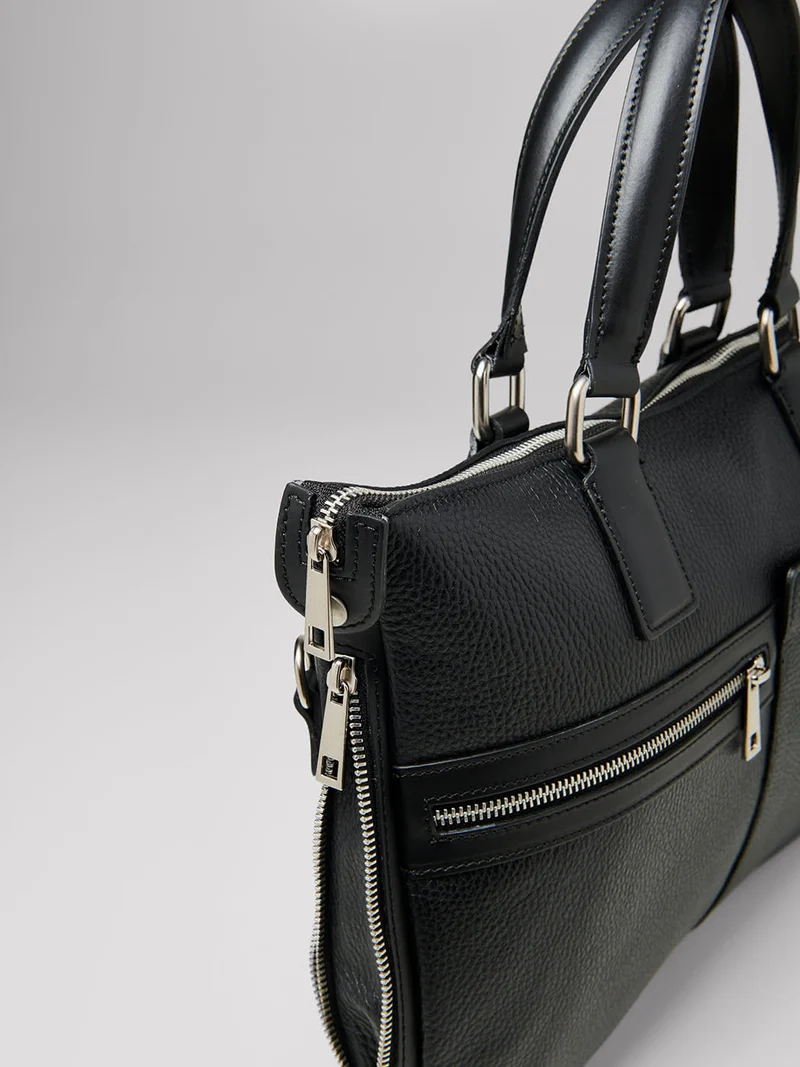 Sac ordinateur en cuir