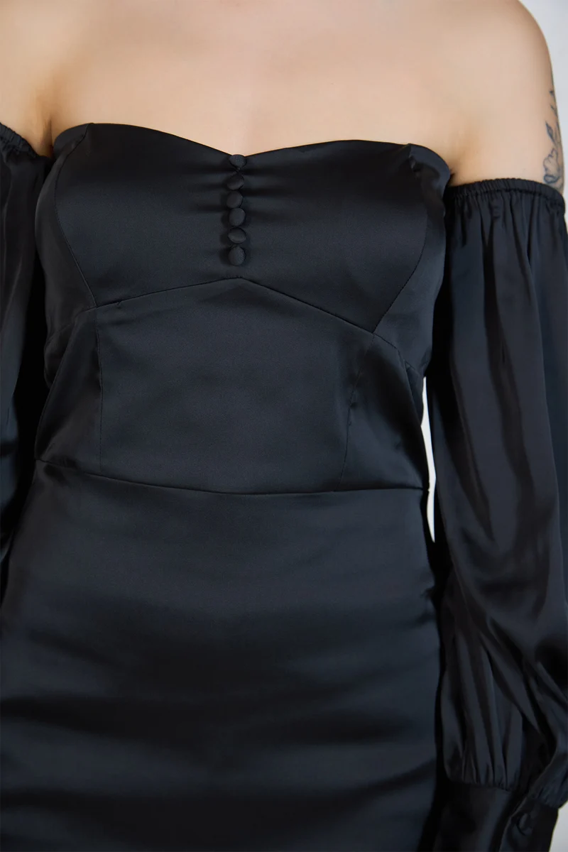 Juliet|Satin Stretch Mini Dress