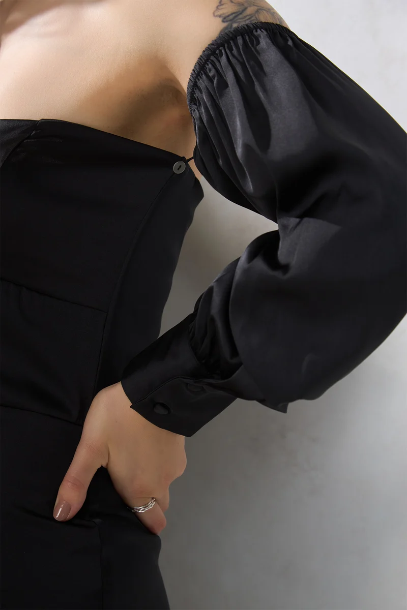 Juliet|Satin Stretch Mini Dress