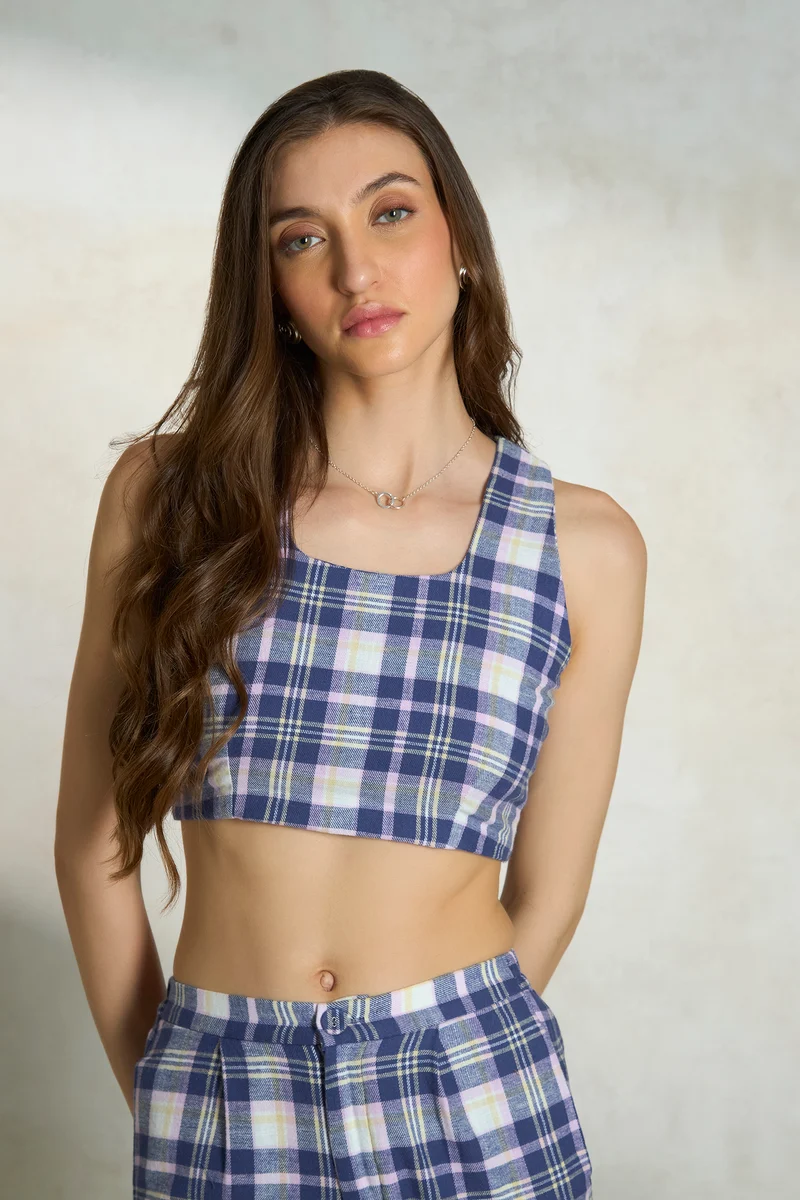 Roxie Top|100% Cotton Square Neck Fitted Crop Top