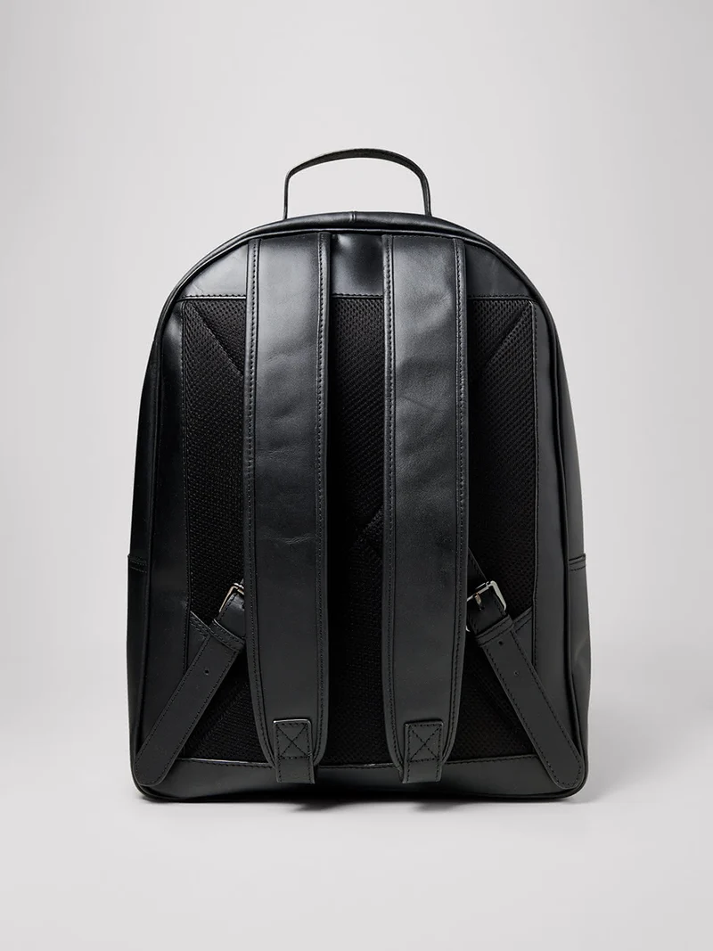 Sac à dos en cuir uni