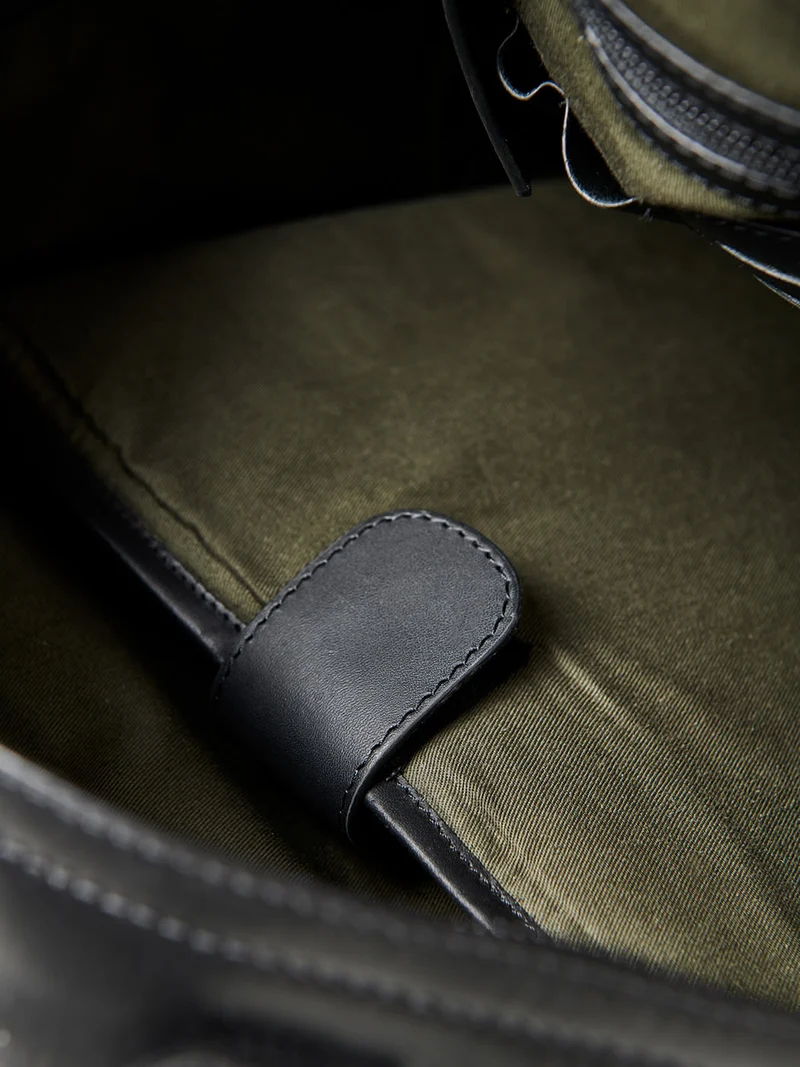 Sac à dos en cuir uni