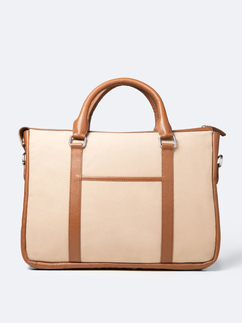 Sac ordinateur bi-matière