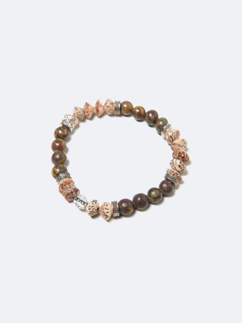 Bracelet en perles et bois