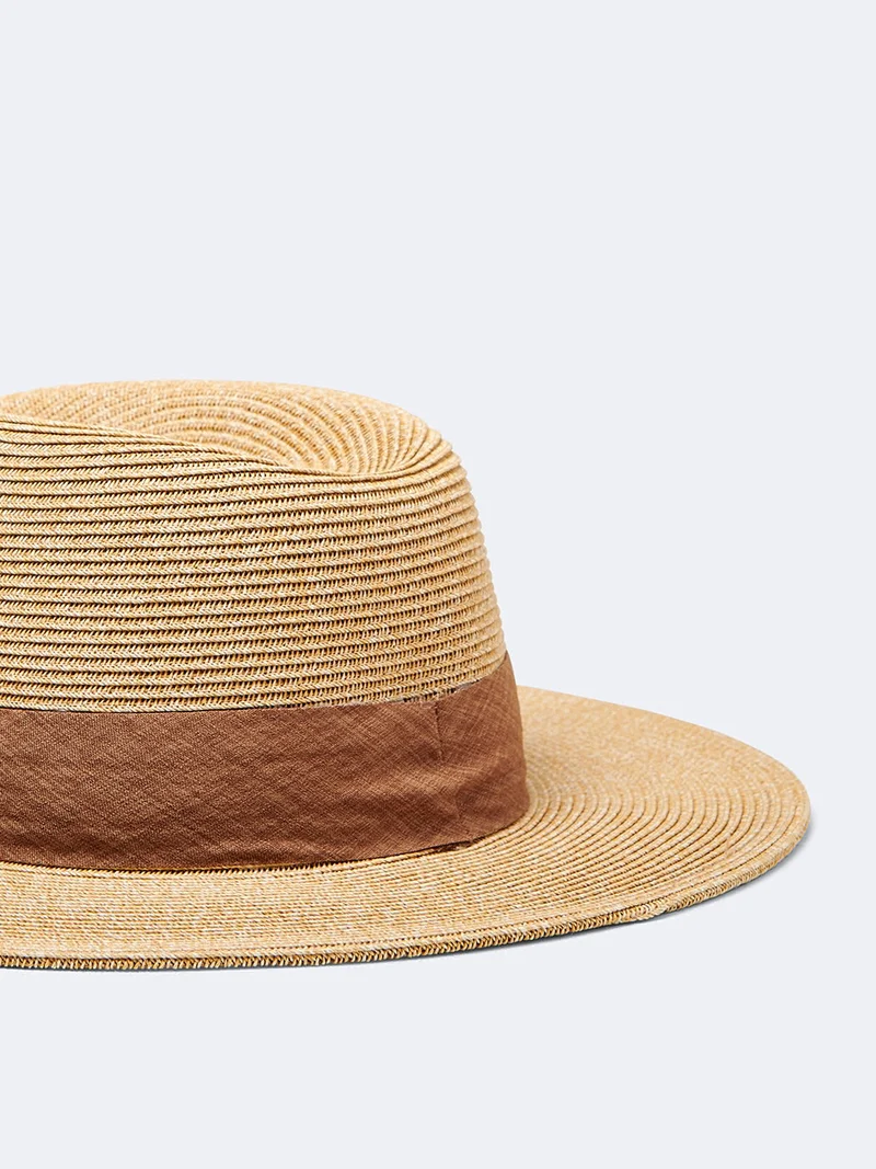 Chapeau de paille uni