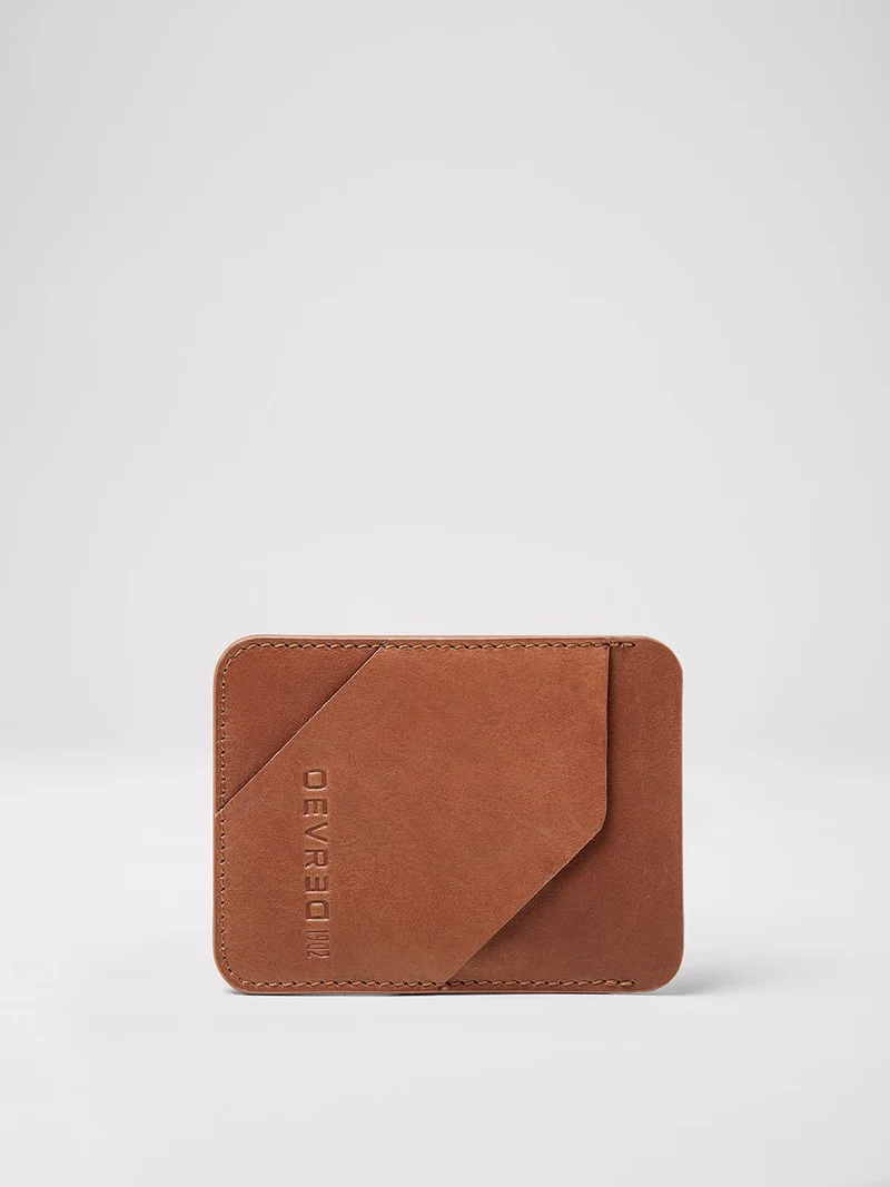 Porte-carte en cuir uni