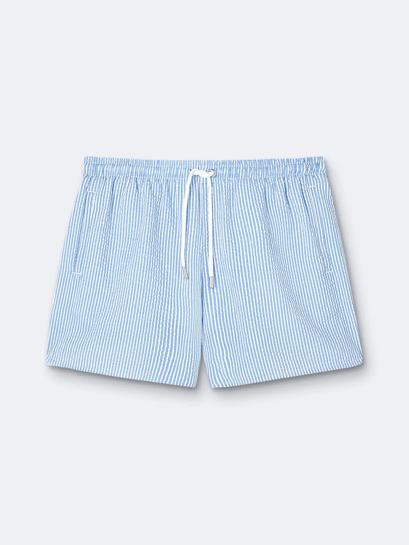 Short de bain à rayures