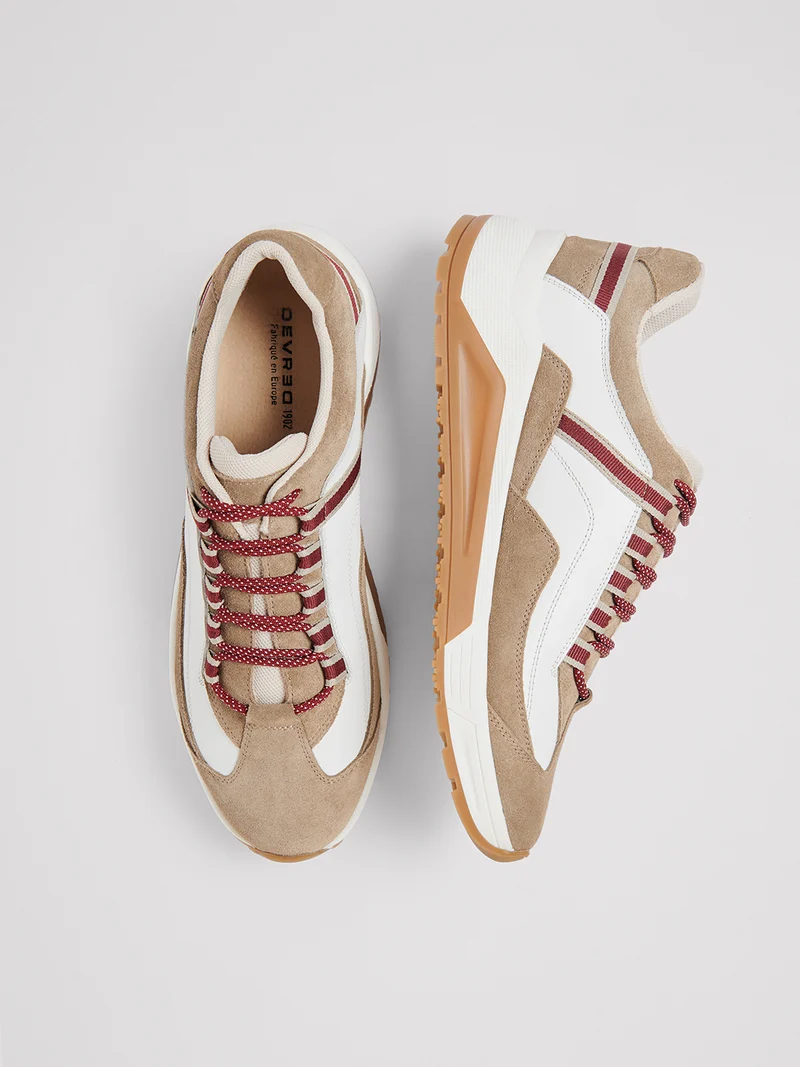 Baskets en cuir
