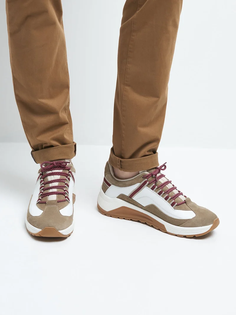 Baskets en cuir