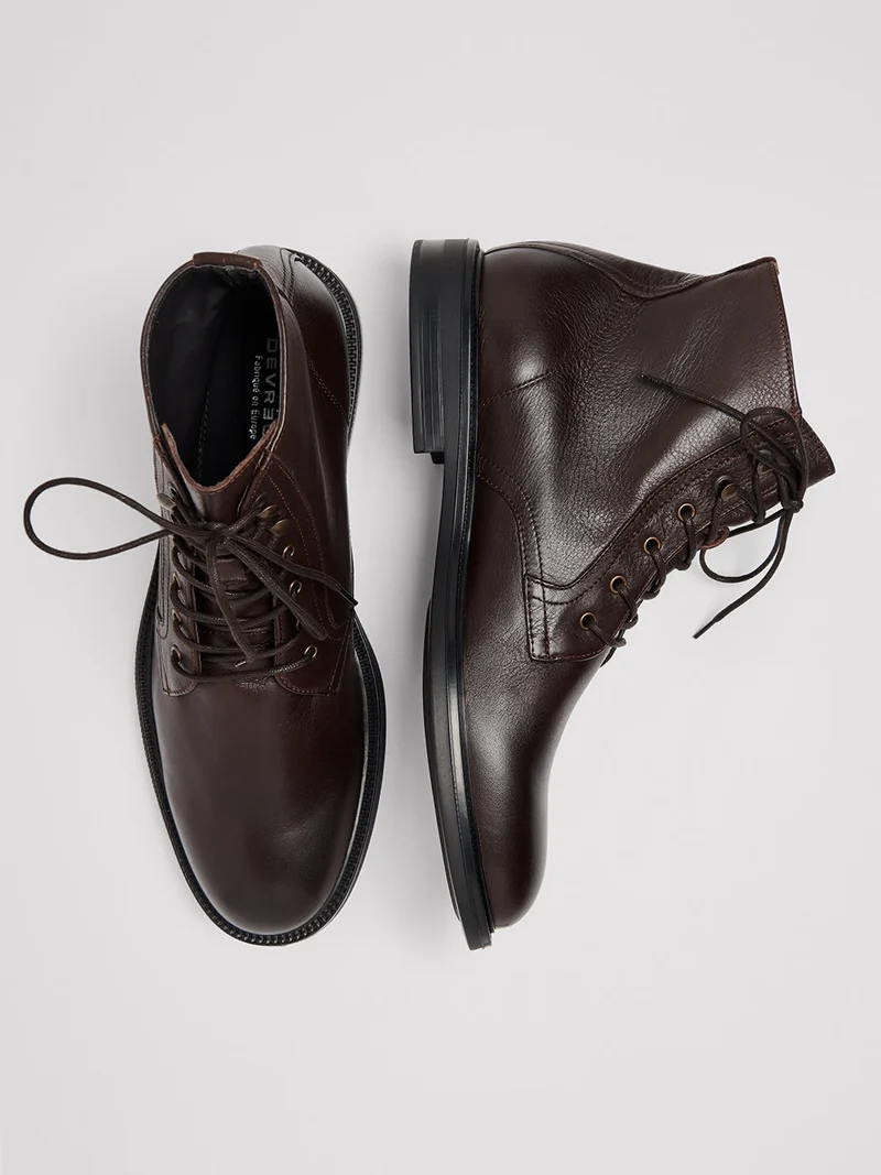 Bottines en cuir