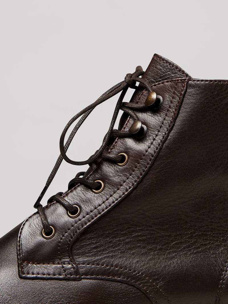 Bottines en cuir